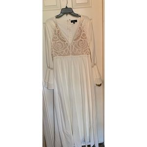 Lulus white maxi dress